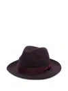 Borsalino Federico Wool And Cashmere Hat In Burgundy