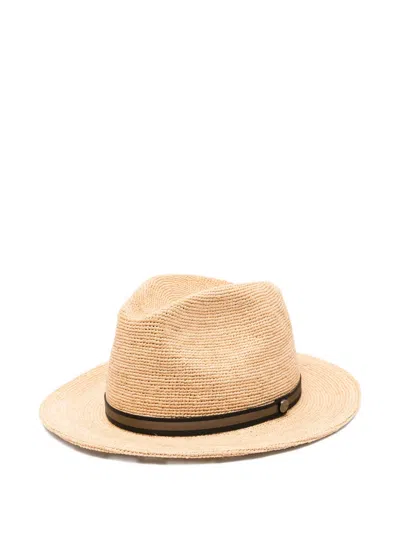 Borsalino Argentina Rafia Hat In Neutral