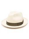 Borsalino Ribbon-detail Fedora Hat In 中性色