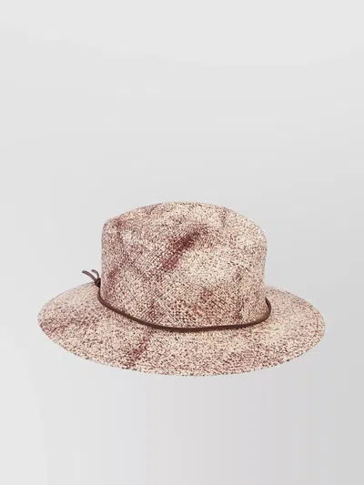 Borsalino Riccardo Wide Brim Straw Hat In Brown