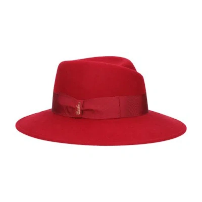 Borsalino Romy Wool Felt In Red_tonal_hat_band