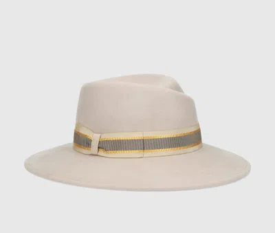 Borsalino Romy Wool Felt With Striped Hatband