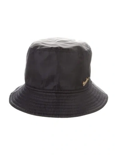 Pre-owned Borsalino Solid Logo Bucket Hat In Blue