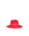Borsalino Sophie Brushed Hat In Red
