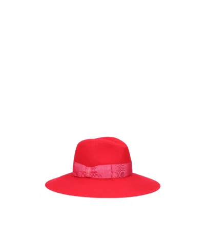 Borsalino Sophie Brushed Hat In Red