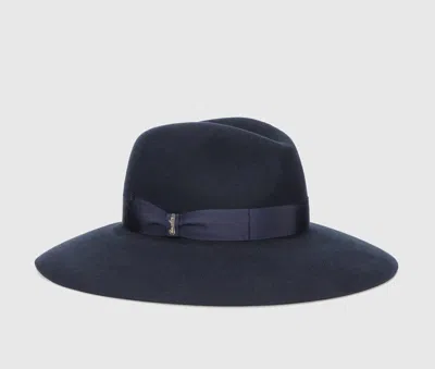 Borsalino Sophie Fine Wool Felt In Blue