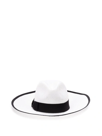 Borsalino Sophie Straw Hat In White