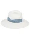 Borsalino Sophie Straw Hat With Ribbon Detail