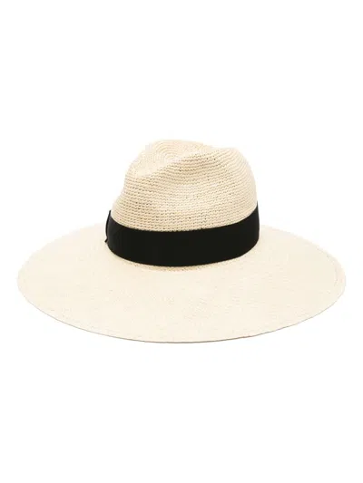 Borsalino Sophie Semicrochet Panama Hat In Black