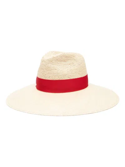 Borsalino Sophie Semicrochet Panama Hat In White