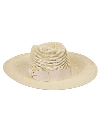 Borsalino Sophie Semicrochet Panama Hat In White