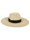 Borsalino Natural Black Sophie Straw Hat