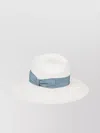 Borsalino Sophie Straw Hat With Ribbon Detail