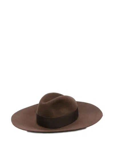 Borsalino Sophie Wool Hat In Brown