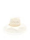 Borsalino Wide Brim Straw Hat With Gold Cord In Neutral