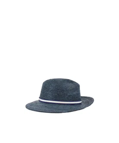 Borsalino Straw Hat In Blue