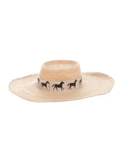 Pre-owned Borsalino Straw Hat In Neutral