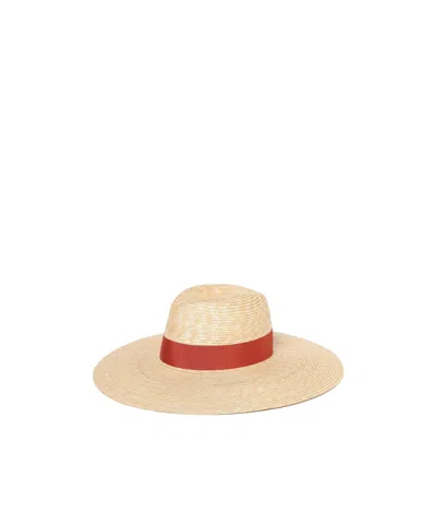 Borsalino Straw Hat In Nude