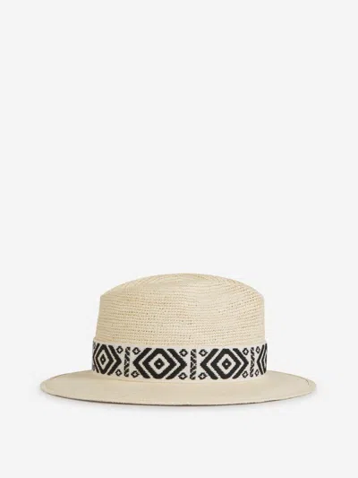 Borsalino Country Straw Panama Hat In White