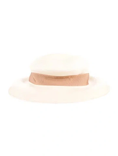 Pre-owned Borsalino Straw Sun Hat In Neutrals