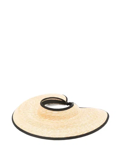 Borsalino Straw Trim Hat In Neutral