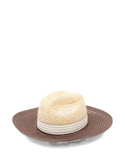Borsalino Straw Two-tone Panamá Hat In Multi