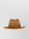 BORSALINO SUN HAT WITH WIDE BRIM AND WOVEN TEXTURE