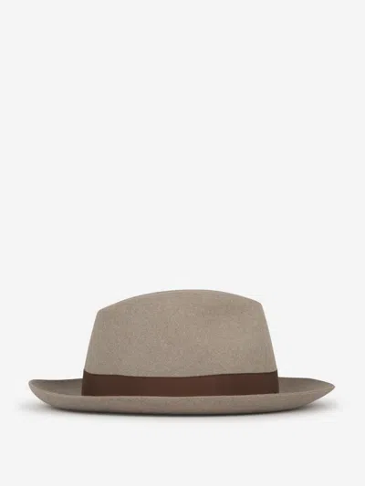 Borsalino Super Light Felt Hat In Havana Brown