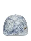 Borsalino Timothee Denim-effect Baseball Cap In Blue