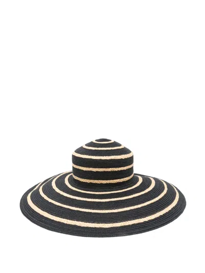 Borsalino Embroidered Hemp Blend Tippi Hat In Black