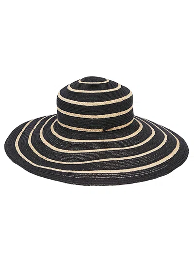 Borsalino Tippi Straw Hat In Black