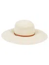 Borsalino Wide Brim Straw Hat With Woven Texture