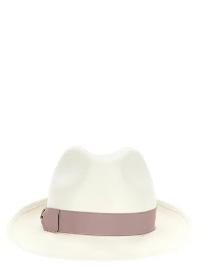 BORSALINO WHITE PANAMA HAT