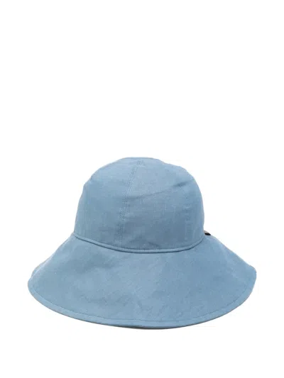 Borsalino Wide Brim Hat In Blue