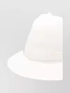 Borsalino Wide Brim Hat Featuring Ribbon Detail In White