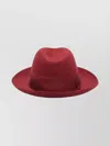 Borsalino Wide Brim Hat Ribbon Band In Brown