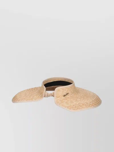 Borsalino Wide Brim Straw Hat In Brown