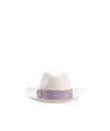 Borsalino Wide-brim Straw Hat In White
