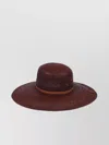 Borsalino Wide Brim Straw Hat With Leather Cord