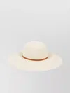 Borsalino Wide Brim Straw Hat With Woven Texture