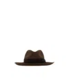 Borsalino Brown Wool Blend Alexander Hat In Brown