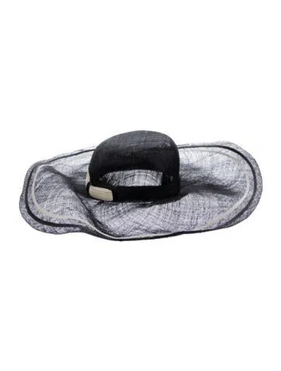 Pre-owned Borsalino Wide-brim Straw Sun Hat In Multi