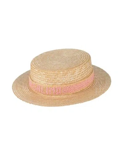 Borsalino Woman Hat Beige Size L Straw