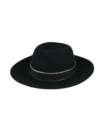 Borsalino Woman Hat Black Size L Wool