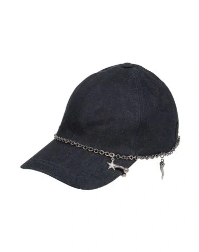 Borsalino Woman Hat Blue Size S Cotton, Polyamide