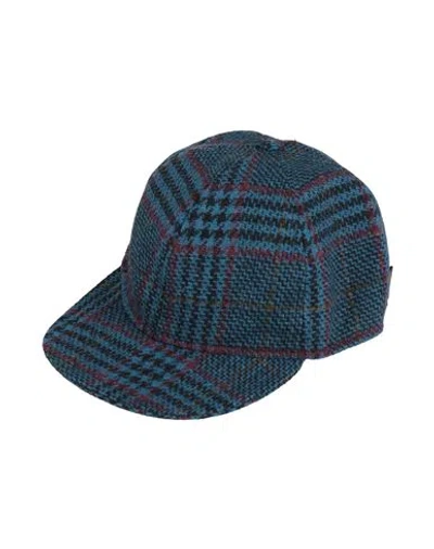 Borsalino Woman Hat Blue Size Xxl Virgin Wool In Green