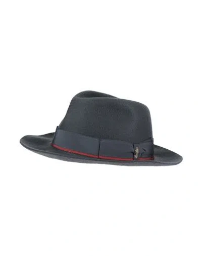 Borsalino Woman Hat Charcoal Size 7 ⅜ Cashmere In Gray