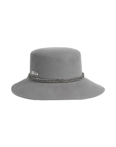 Borsalino Woman Hat Grey Size Xl Wool