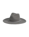Borsalino Woman Hat Grey Size L Wool In Grey