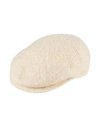 Borsalino Woman Hat Ivory Size 7 Mohair Wool, Wool, Polyamide In White